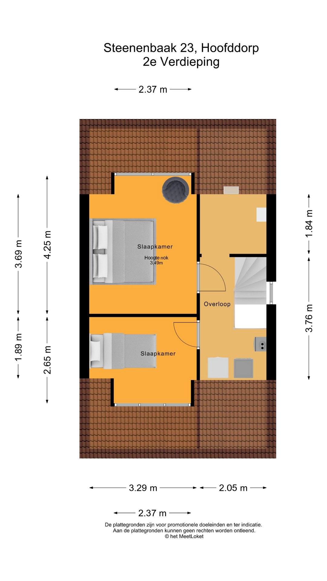 Steenenbaak 23 , 2134 XG Hoofddorp map